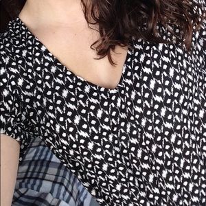 Black & White Patterned Romper